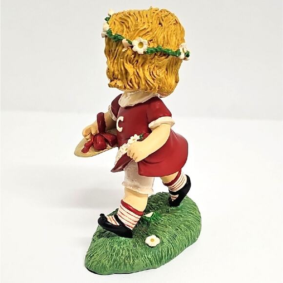 Vintage Campbells Kids Collection "Picking Daisies" Girl Figurine w/Flowers Hat - Picture 4 of 8